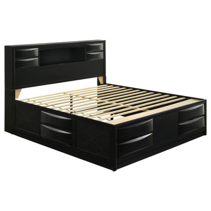 Briana - Wood Storage Bookcase Bed CoasterEssence