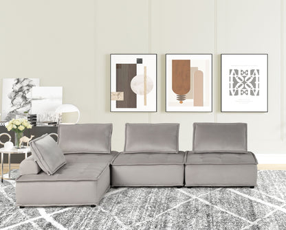 Anna - Stylish Sectional Sofa Ottoman Lilola Home