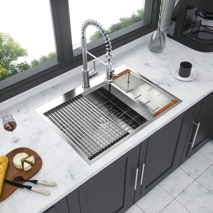 Drop In Kitchen Sink Stainless Steel 16 Gauge Daily Nest