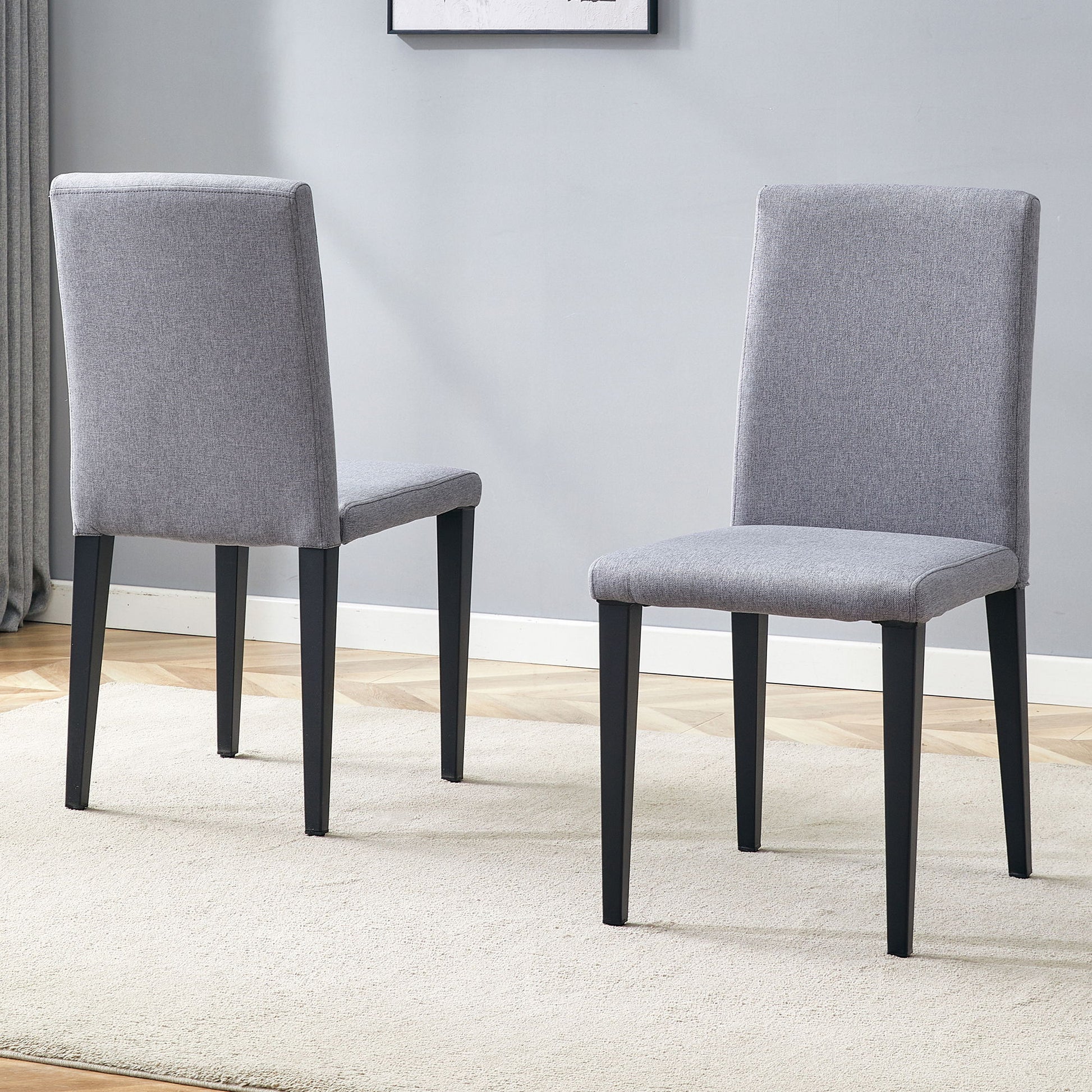 Versatile Dining Chairs With Comfortable Design And Metal Legs Home Essentials