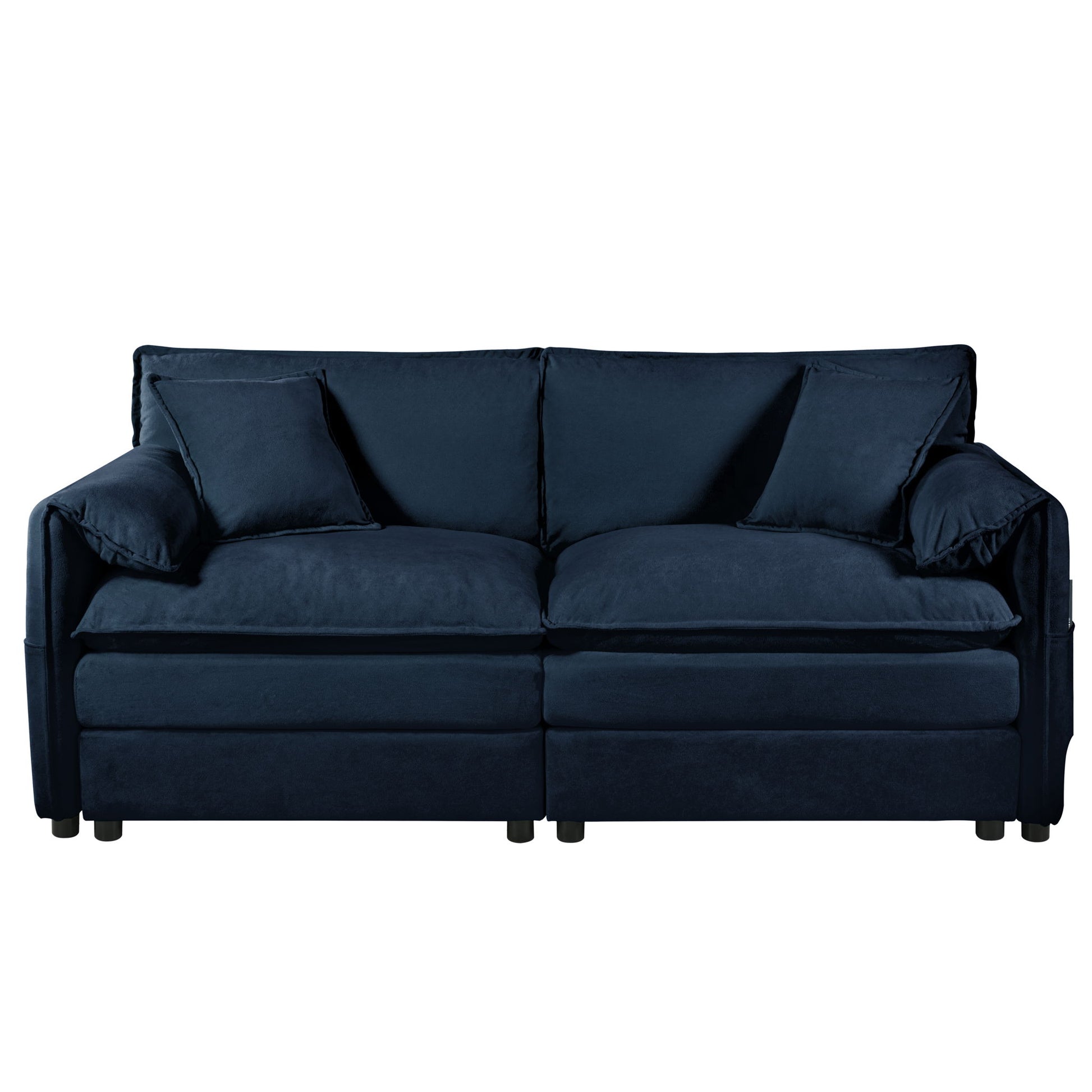 Modern Oversized Loveseat Sofa With Deep Seat And Diy Combination Home Essentials
