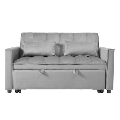 3 In 1 Pull Out Couch Convertible Sofa Bed With Reclining Backrest Home Essentials