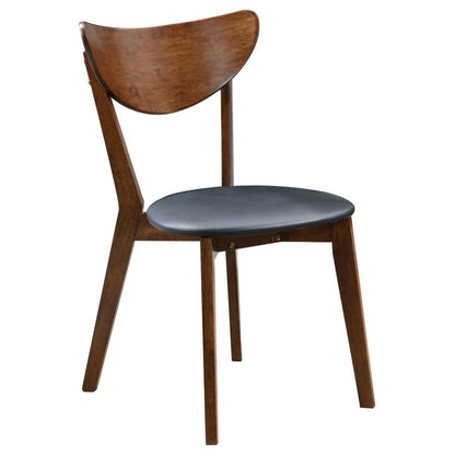 Jedda - Wood Dining Side Chair (Set of 2) - Dark Walnut And Black CoasterEveryday