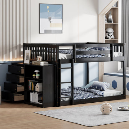 Bunk Bed With 4 Drawers And 3 Shelves DreamHaus