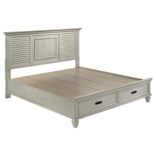 Franco - Wood Storage Panel Bed CoasterEssence