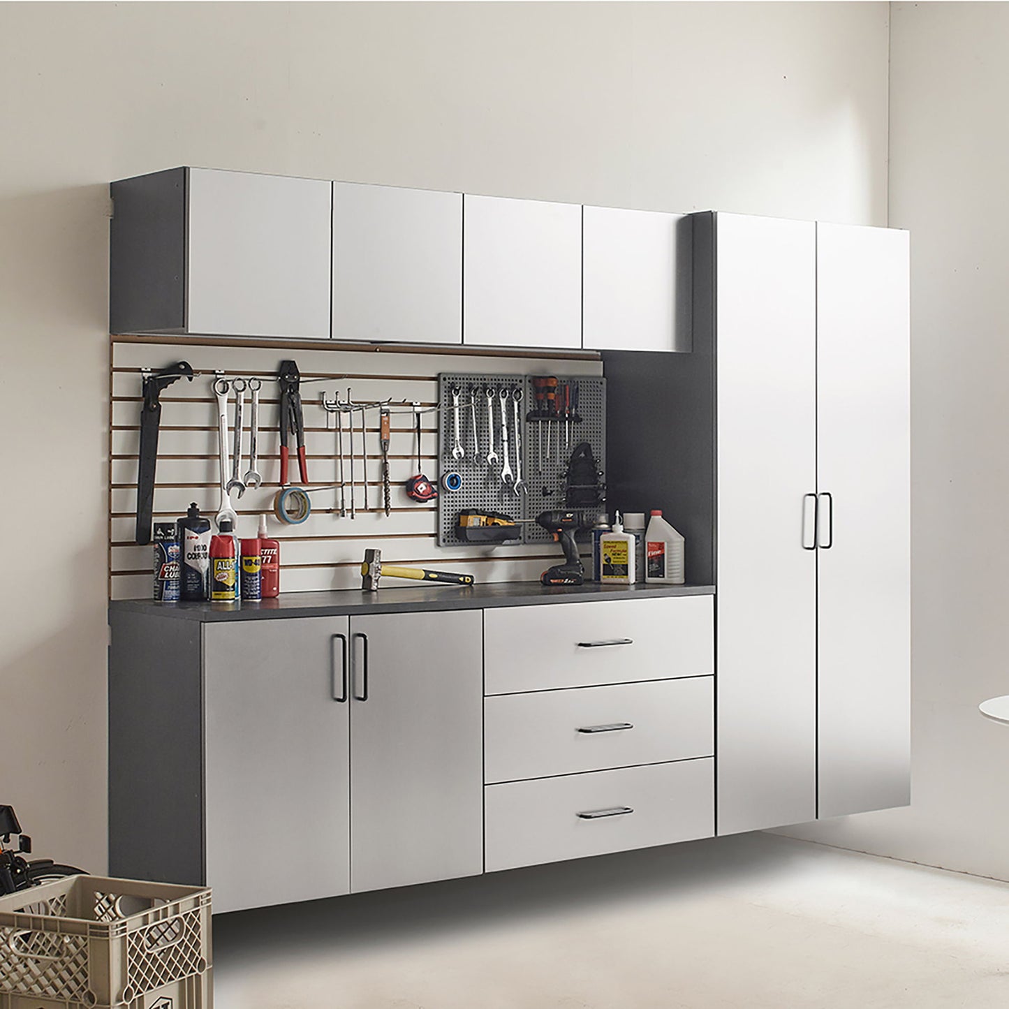Astro Series - Garage Cabinet Set B With Soft Closing Drawers Daily Nest