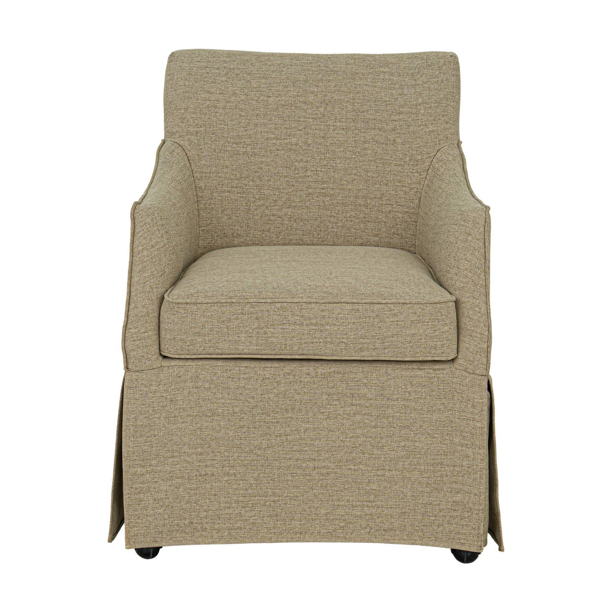 London - Upholstered Skirted Dining Arm Chair JLA