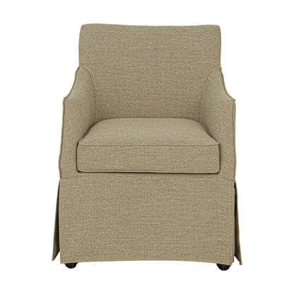 London - Upholstered Skirted Dining Arm Chair JLA