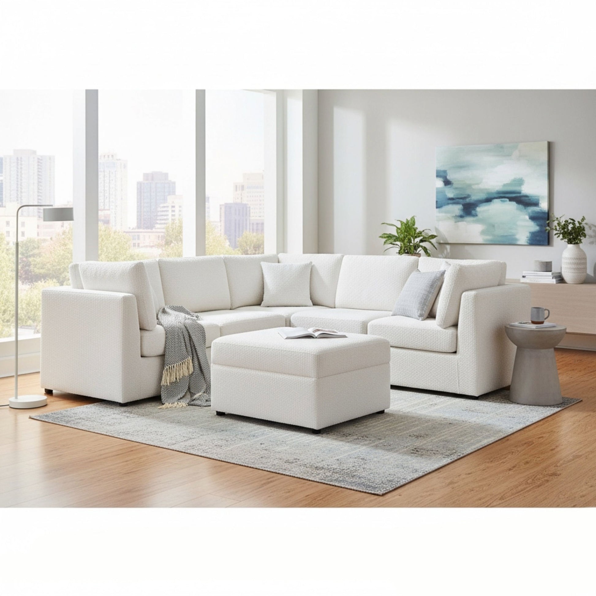 Chauncy - Sectional With Storage Ottoman Ridgecrest Home