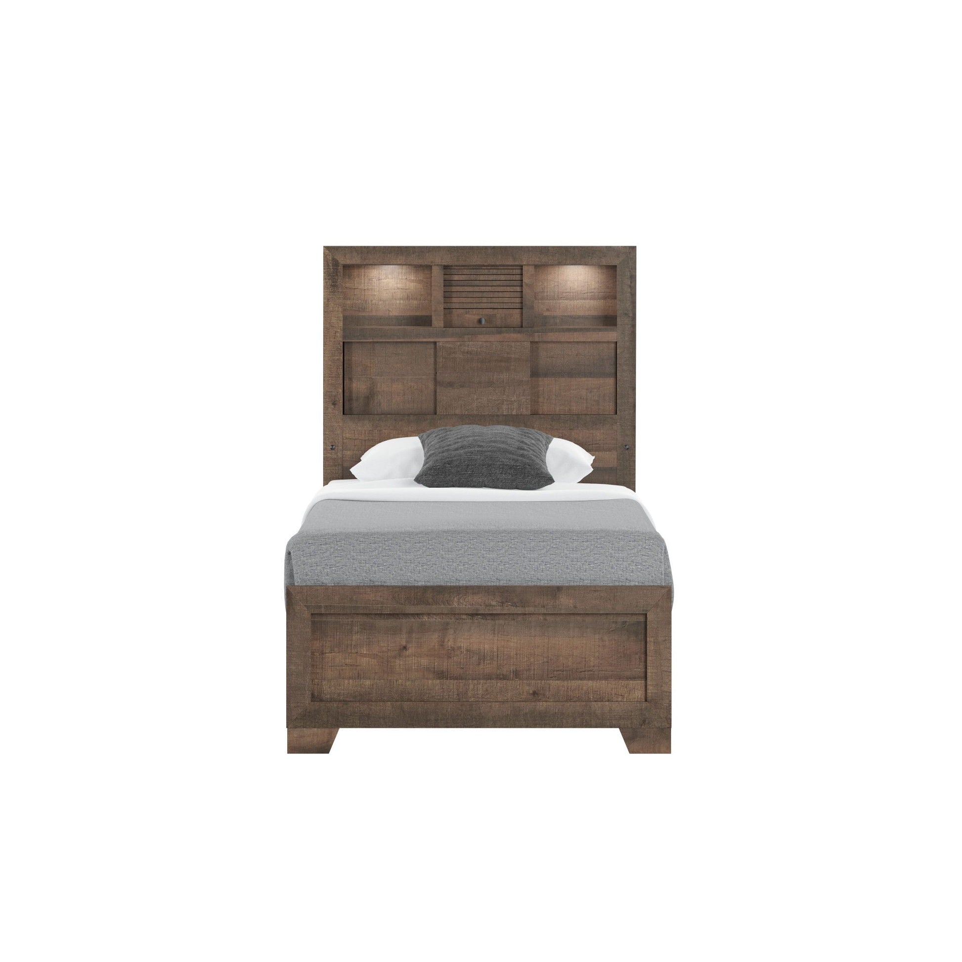 Plinz - Bookcase Bed Emerald Home