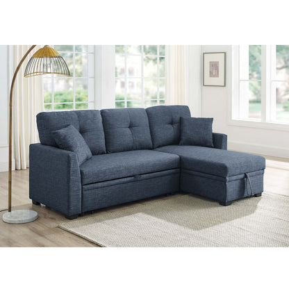 Upholstered Sectional & Pull Out Bed And Chaise Storage Home Essentials