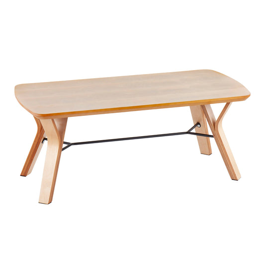 Folia - Mid-Century Modern Bench - Natural Lumi Source