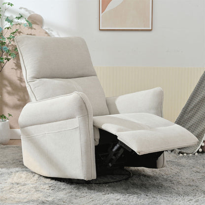 270° Power Swivel Rocker Glider Recliner Chair With USB Ports Home Essentials