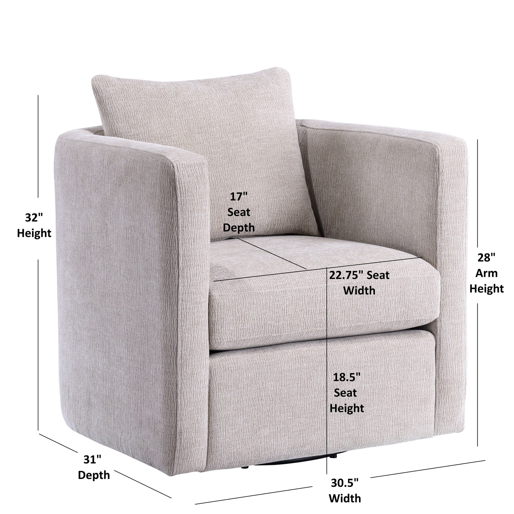 Sutton - Swivel Barrel Chair Ridgecrest Home