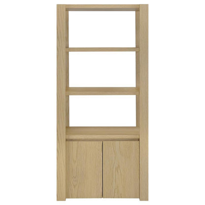 Laurelton - 3-Shelf Media Tower Tall Pier Cabinet - Light Oak Coaster Fine Furniture