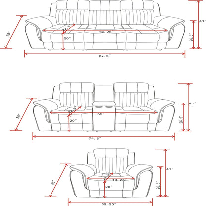 Steban - Glider Recliner - Gray Global Furniture USA