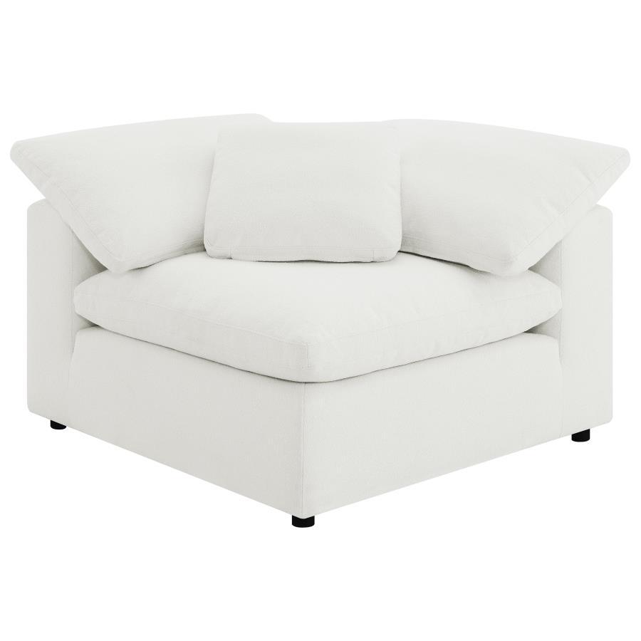 Raleigh - 6-Piece Boucle Upholstered Modular Sectional - Ivory