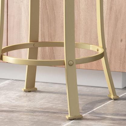 Modern Industrial Counter Stool Set With Swivel Function Noble House
