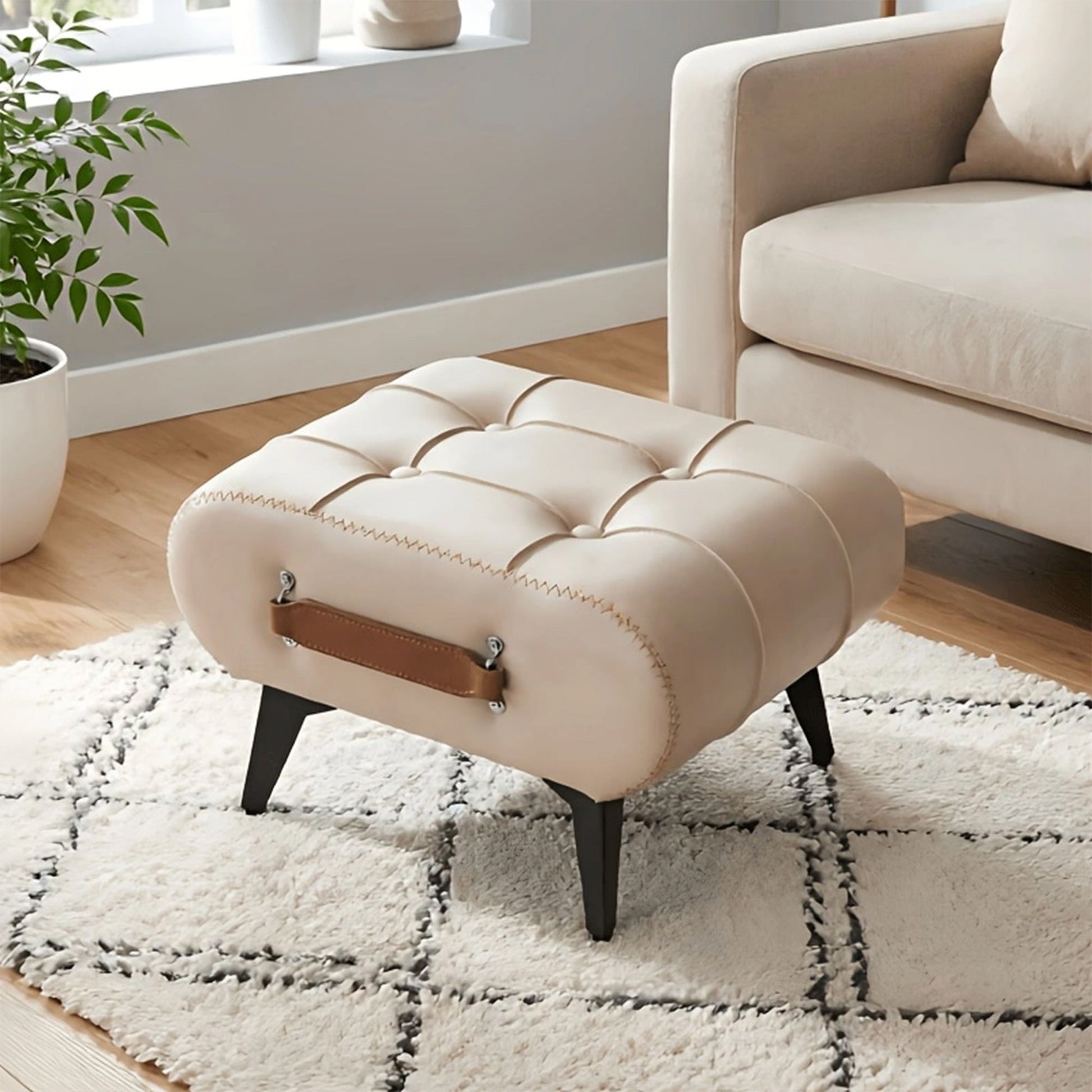 Minimalist Footstool With Hidden Storage Home Essentials