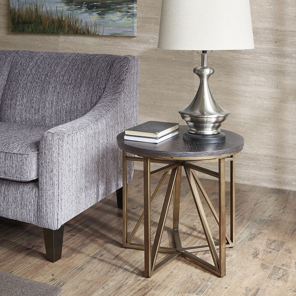 Madison - End Table - Antique Bronze