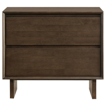 Glenwood - 2-Drawer Nightstand Bedside Table - Warm Brown Coaster Fine Furniture