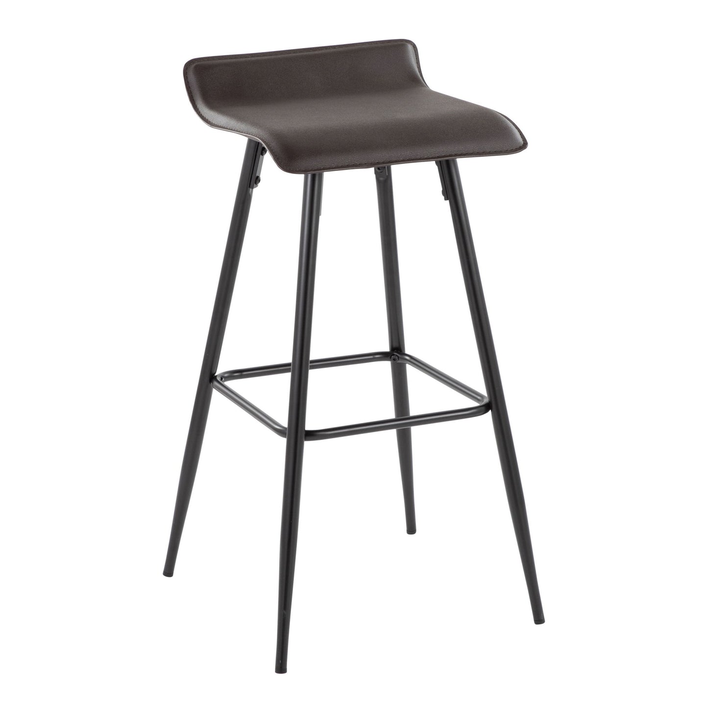 Ale - Contemporary Fixed-Height Bar Stool (Set of 2) Lumi Source