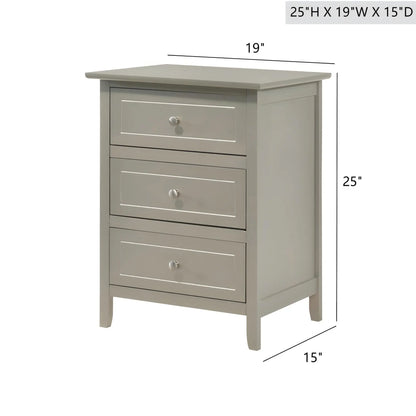 Dove Tailed Drawers 3 Drawer Nightstand Glory Furniture