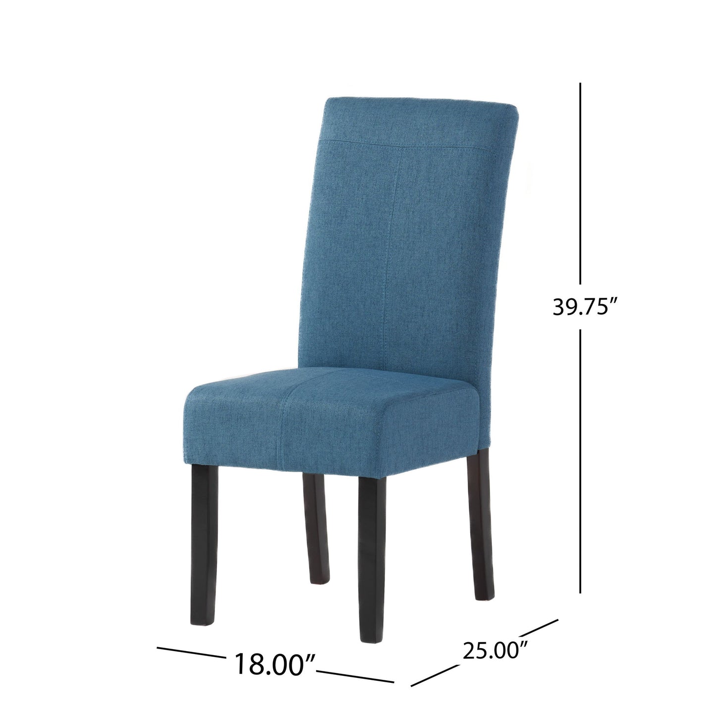 Pertica - Dining Upholstered Armless Chairs (Set of 2) Noble House