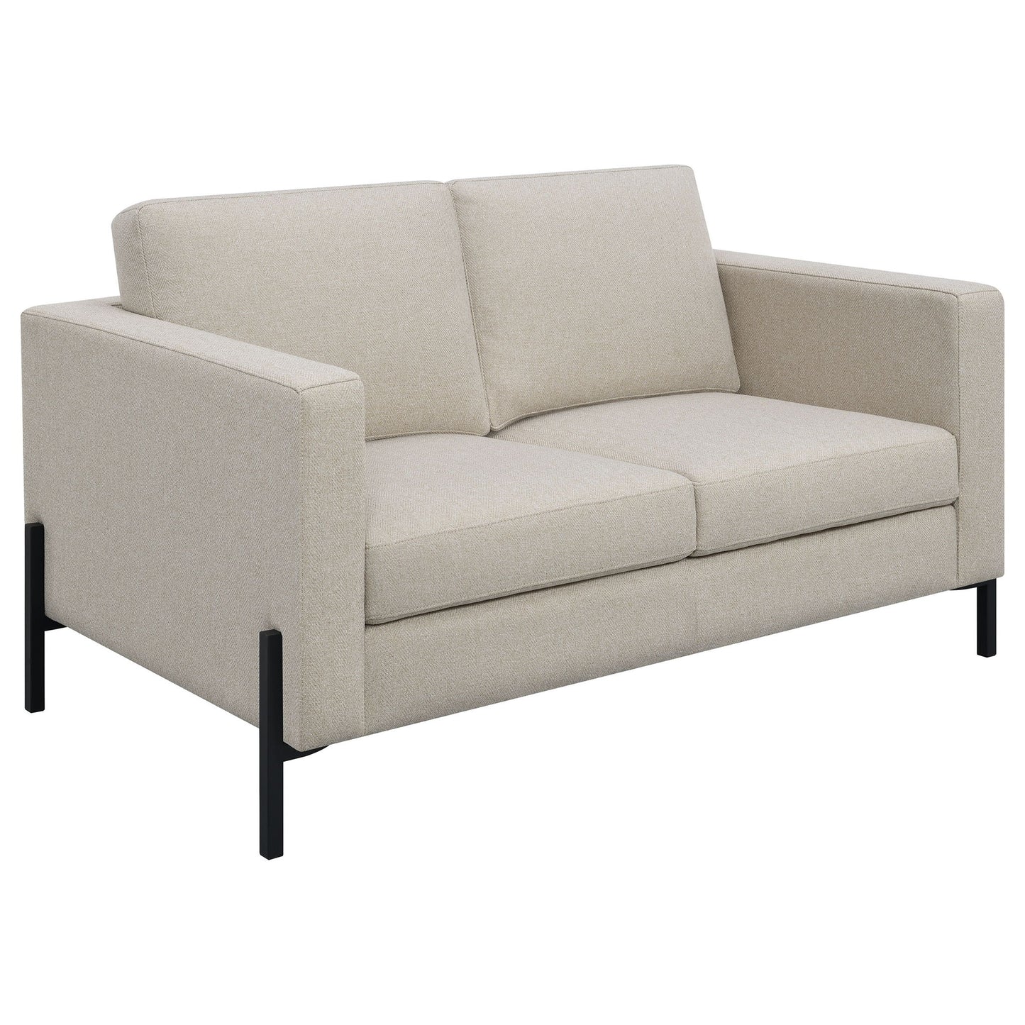 Dulcie - Loose Back Loveseat - Oatmeal Furniture Max