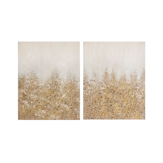 Glimmer - Glitz Canvas (Set of 2) - Gold Madison Park