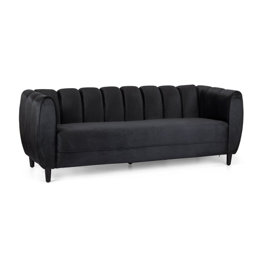Miranda - Modern Glam Velvet 3 Seater Sofa Noble House