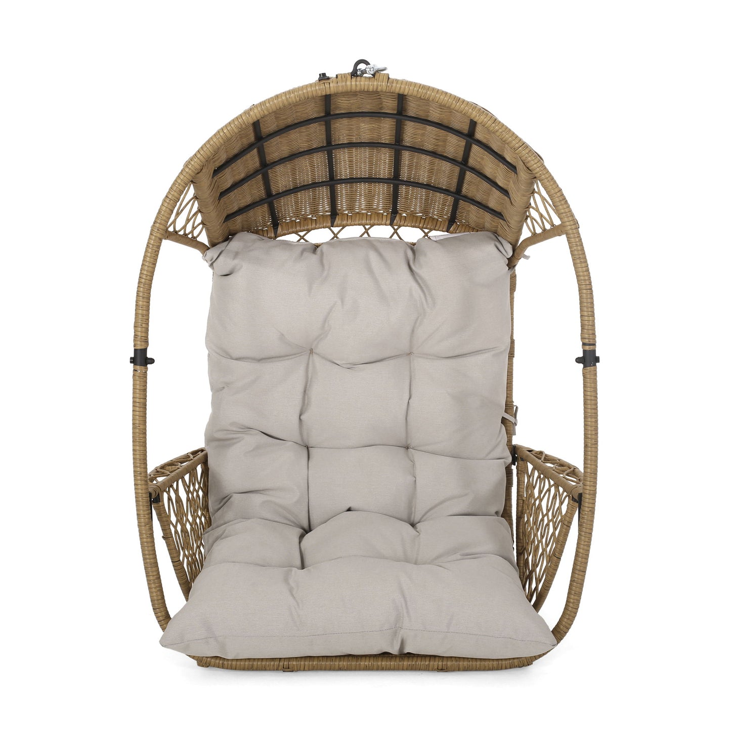 Malia - Wicker Hanging Chair With Cushion Noble House