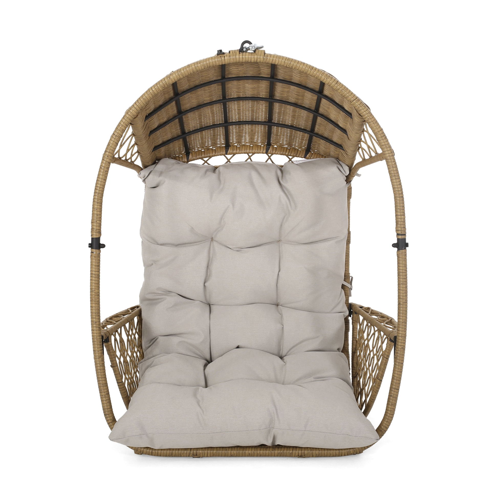 Malia - Wicker Hanging Chair With Cushion Noble House