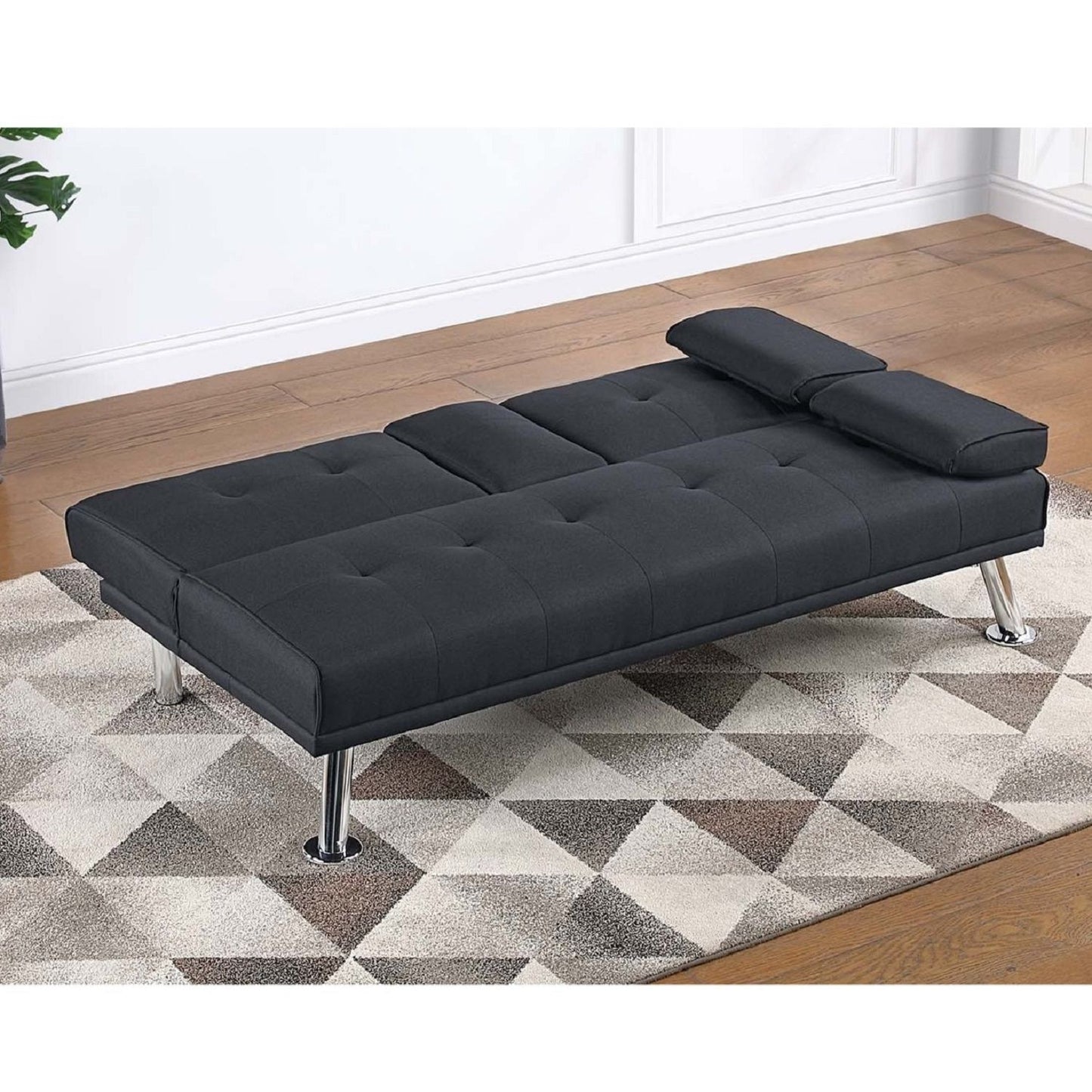 Adjustable Sofa With Fold Down Table And Cup Holders Home Essentials