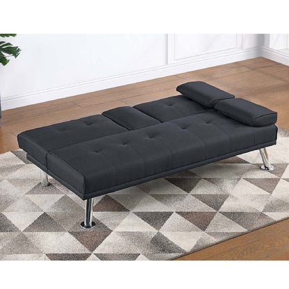 Adjustable Sofa With Fold Down Table And Cup Holders Home Essentials