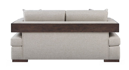 Niamey - Loveseat With 2 Toss Pillows - Walnut Acme