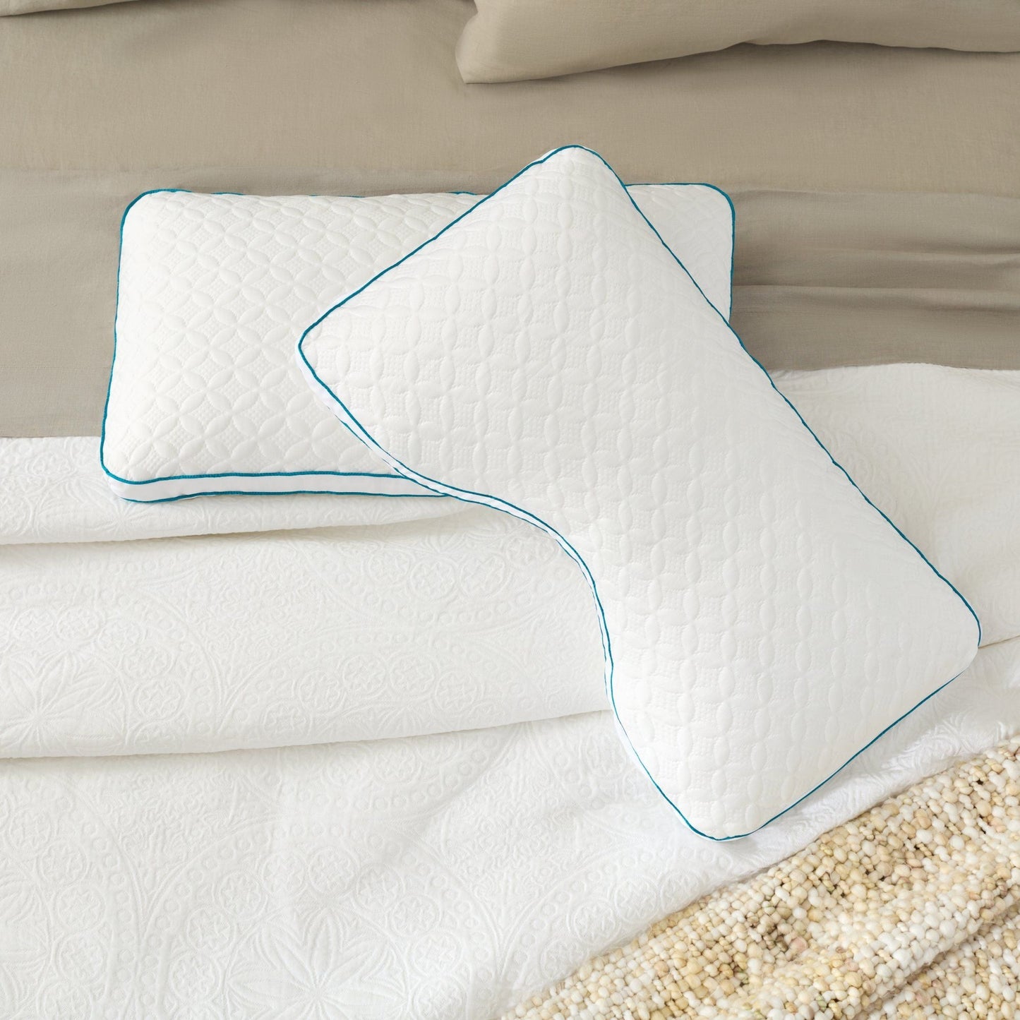 Malouf - Foam & Fiber Pillow With PE Cover Malouf