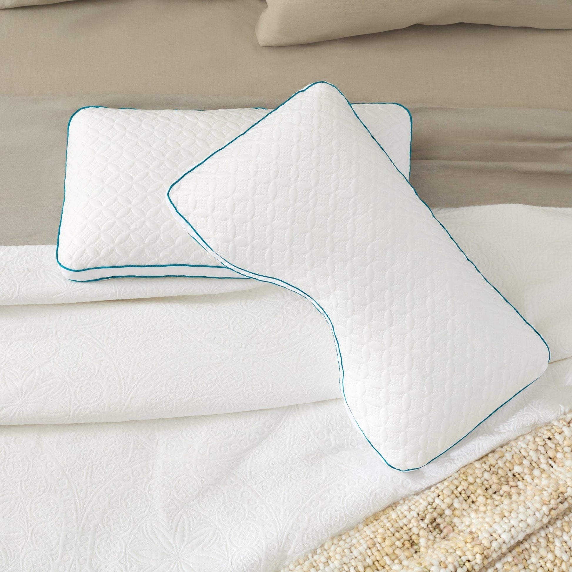 Malouf - Foam & Fiber Pillow With PE Cover Malouf