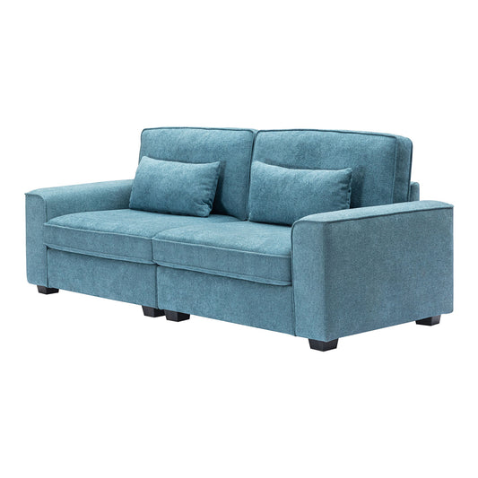 Modern Fabric Sofa With Cushions, Sleek Arm Design Noble House