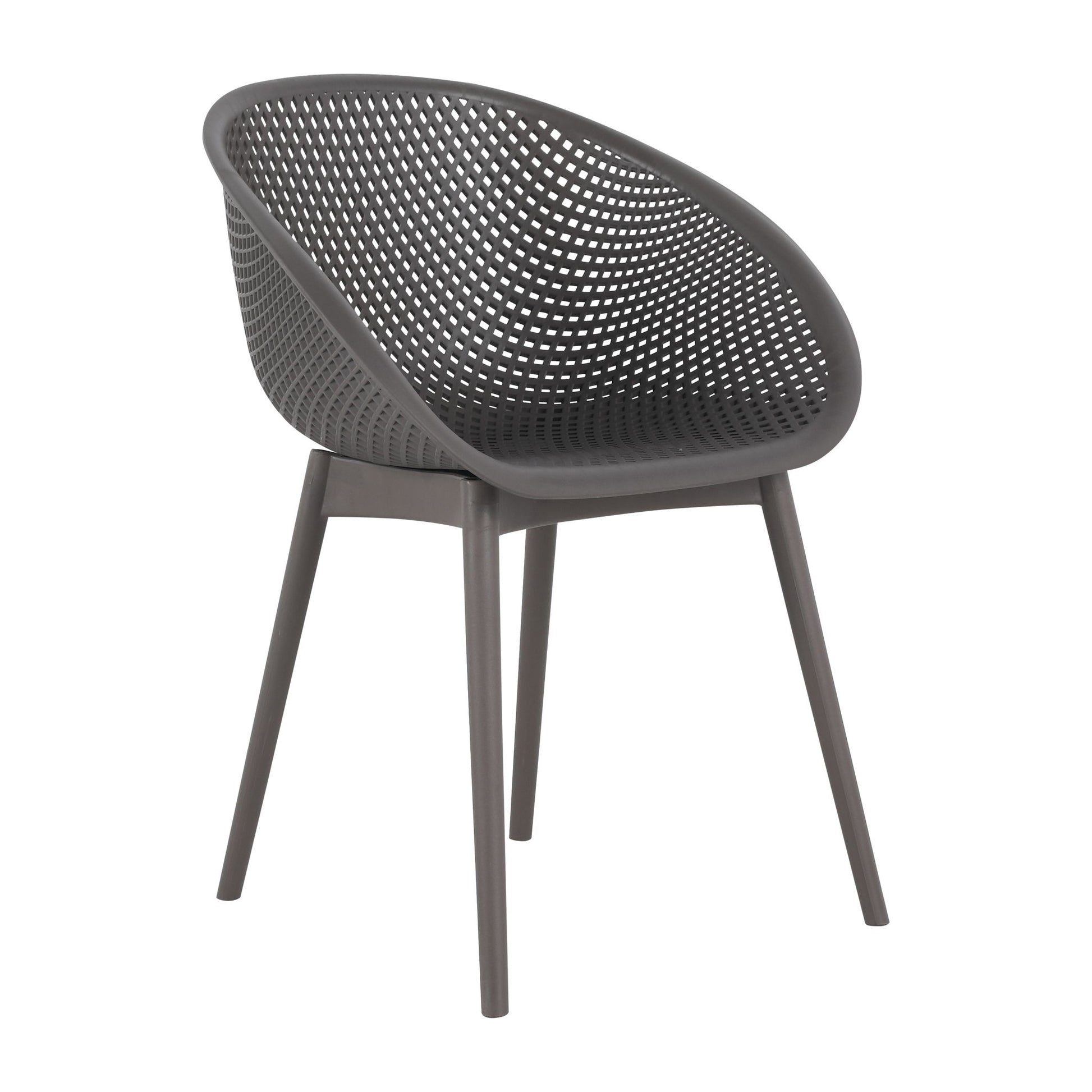 2 Piece Durable Single Chair With Mesh Hollow Out Design Home Essentials
