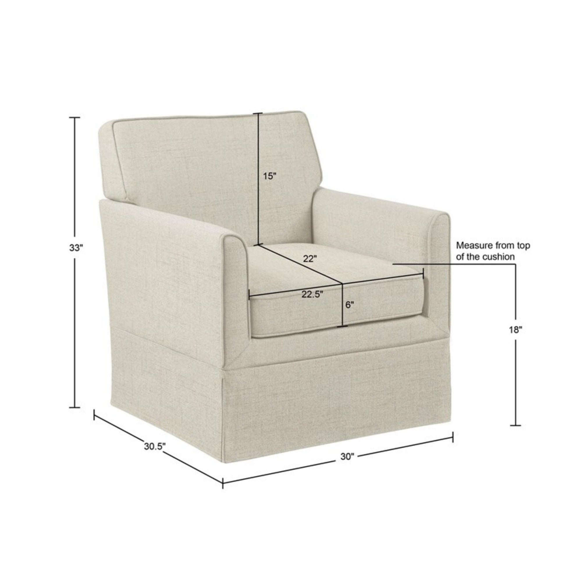 Timeless - Accent Armchair With Classic Track Arm Silhouette And Skirted Base JLA