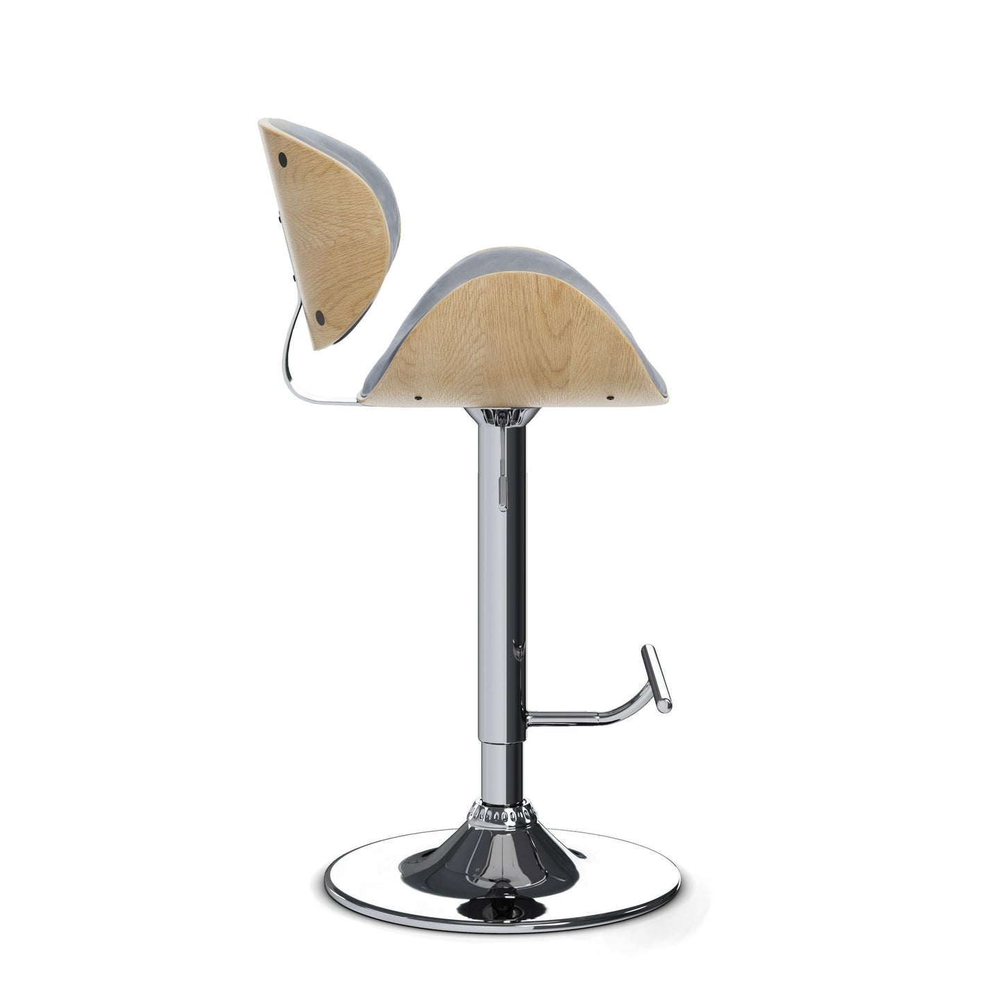 Marana - Handcrafted Bentwood Adjustable Swivel Bar Stool Simpli-Home