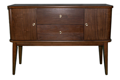 Mid Century Modern Server 2 Drawer And 2 Cabinet Server - Cherry Bernards Furniture