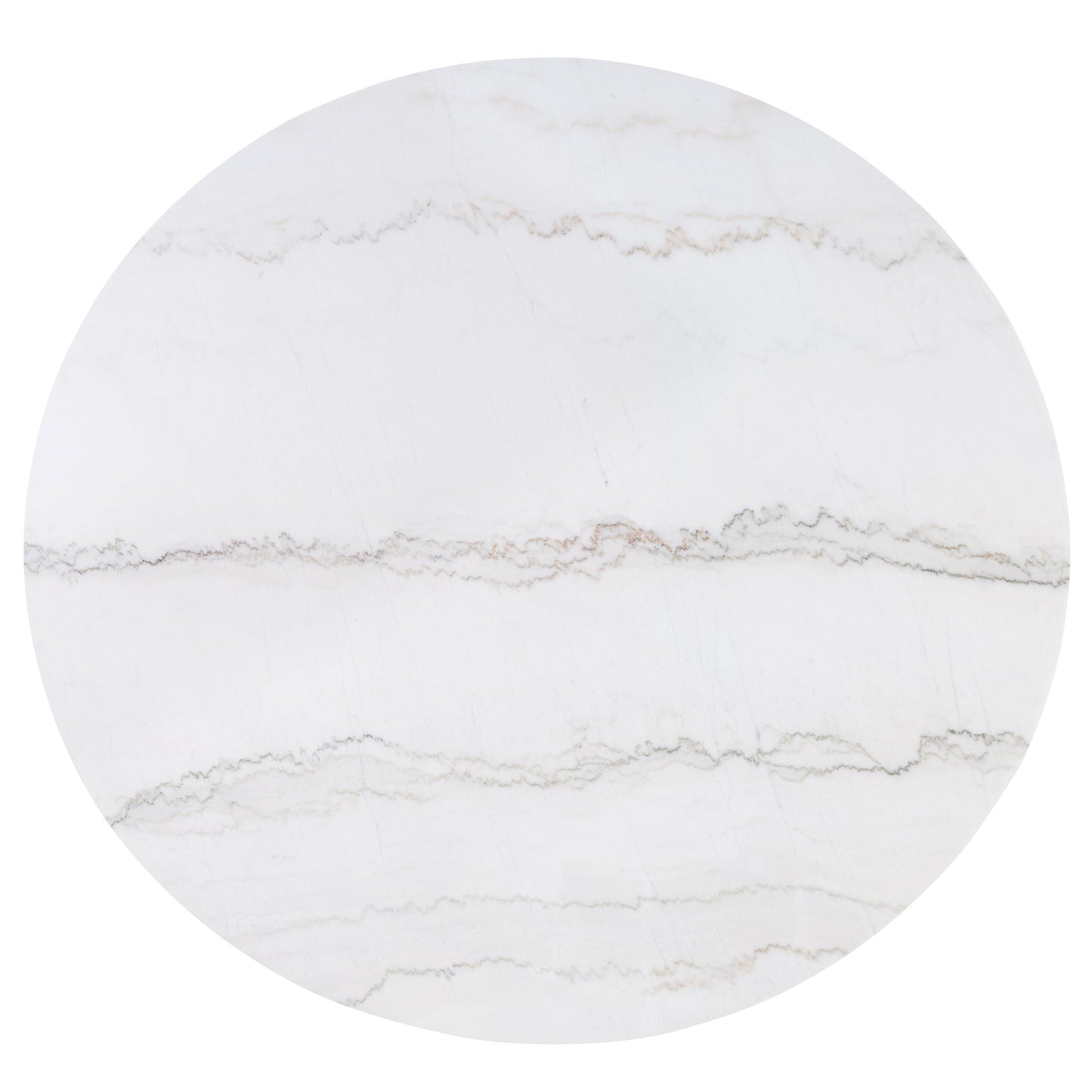 Varley - Genuine Marble Table - White & Charcoal Crown Mark