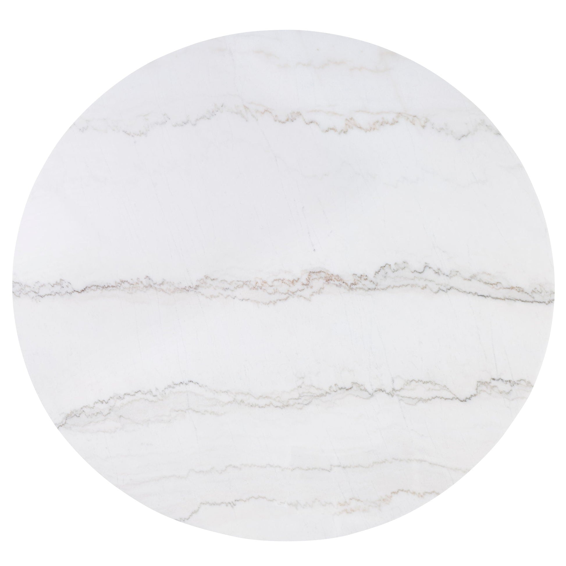 Varley - Genuine Marble Table - White & Charcoal Crown Mark