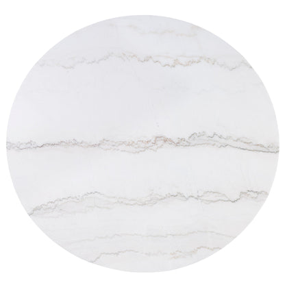 Varley - Genuine Marble Table - White & Charcoal Crown Mark