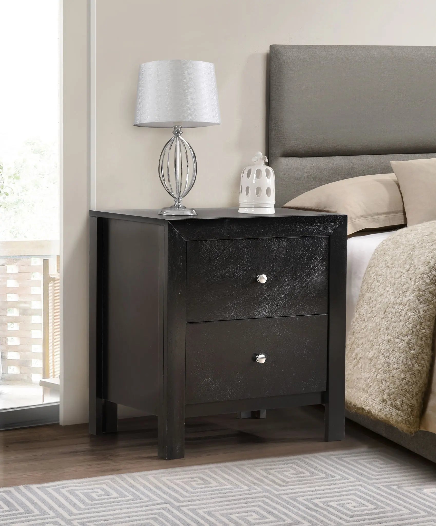 Charming Nightstand With Drawers Glory Furniture