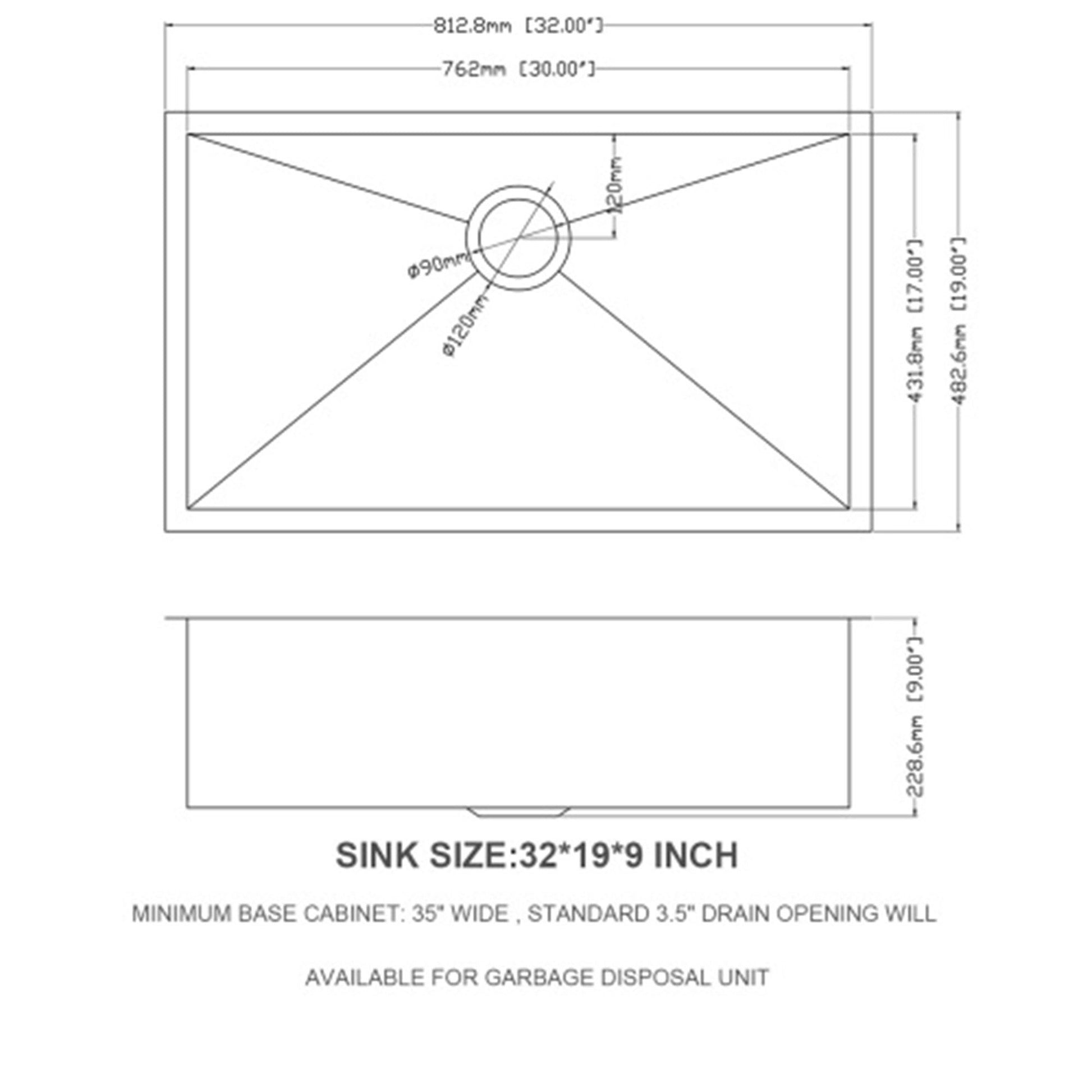 Undermount Stainless Steel Kitchen Sink, Deep Single Bowl Basin Daily Nest