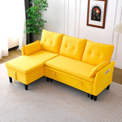 L-Shaped Reversible Chaise Sectional Sofa With Storage Home Essentials