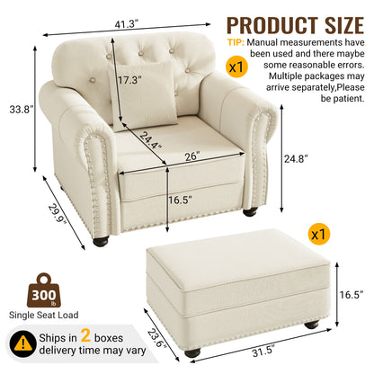 Sofa With Nailhead Trim And Rolled Armrests Home Essentials
